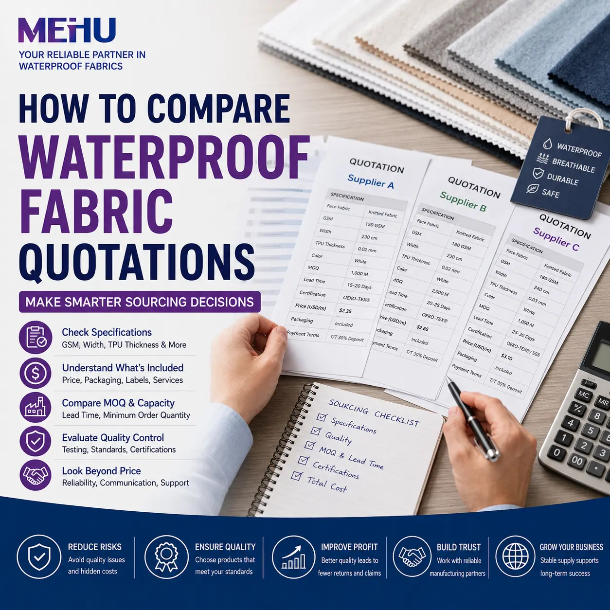How to Compare Waterproof Fabric Quotations from Different Suppliers