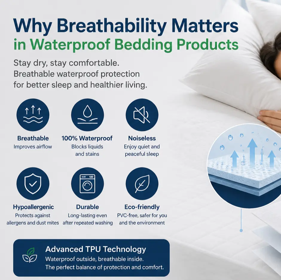 Why Breathability Matters in Waterproof Bedding Products